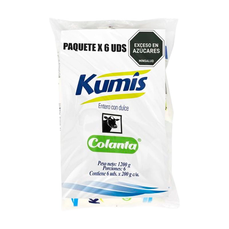 KUMIS BOLSA COLANTA X 200 X 6 UNDS